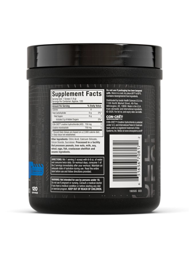 MuscleTech Cell-Tech Creactor Creatine HCL + Free-Acid Creatine, Amplify Size, Strength, & Recovery | Provides A Highly Soluble Form Of Creatine, 750MG Creatine HCL | 750MG Free-Acid Creatine | 120 Servings, Unflavored Natural Flavors, Dietary Supplement, Net WT. 8.47 OZ. (240G), 1 Per Serving - Image 2