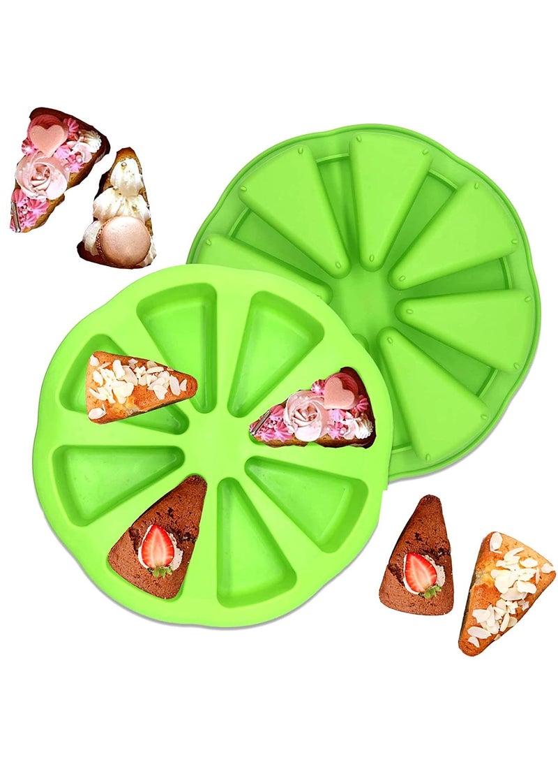 سونسر قوالب خبز سيليكون، قالب خبز سيليكون، قالب كيك مثلث الشكل، قالب كيك مثلث الشكل، أداة خبز مقاومة للحرارة غير لاصقة - Image 2