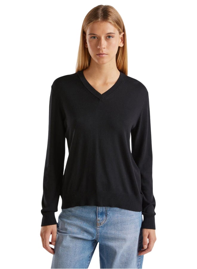 Benetton V-neck sweater  - Image 1