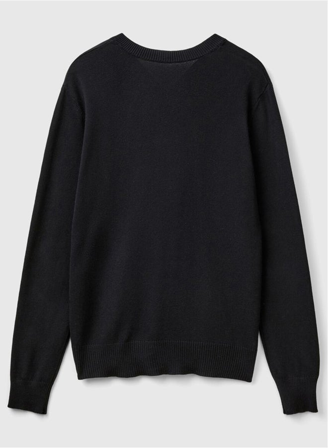 Benetton V-neck sweater  - Image 4