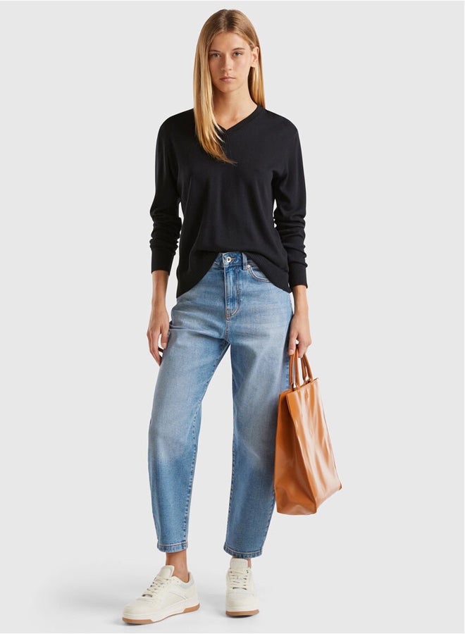 Benetton V-neck sweater  - Image 5
