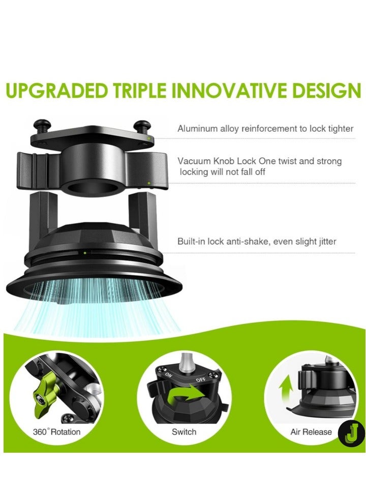 JAJEEK "360° Rotating Suction Cup Car Phone Holder – Adjustable Mount for Secure Grip" - Image 2