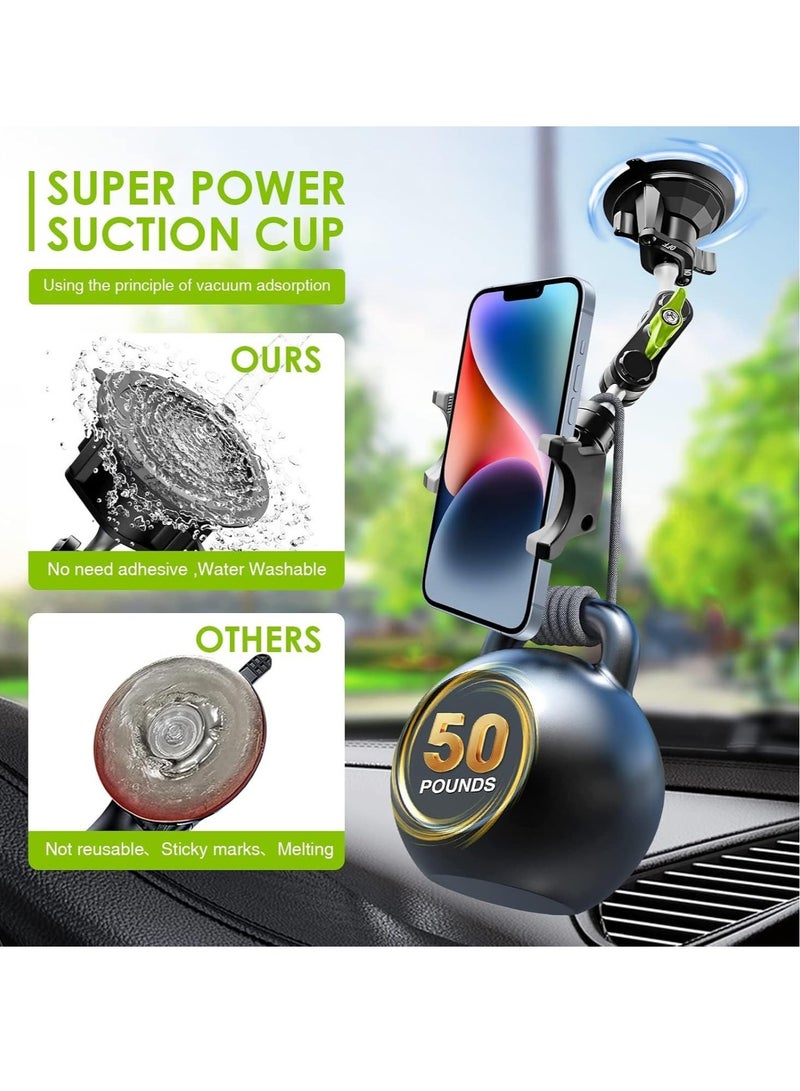 JAJEEK "360° Rotating Suction Cup Car Phone Holder – Adjustable Mount for Secure Grip" - Image 4