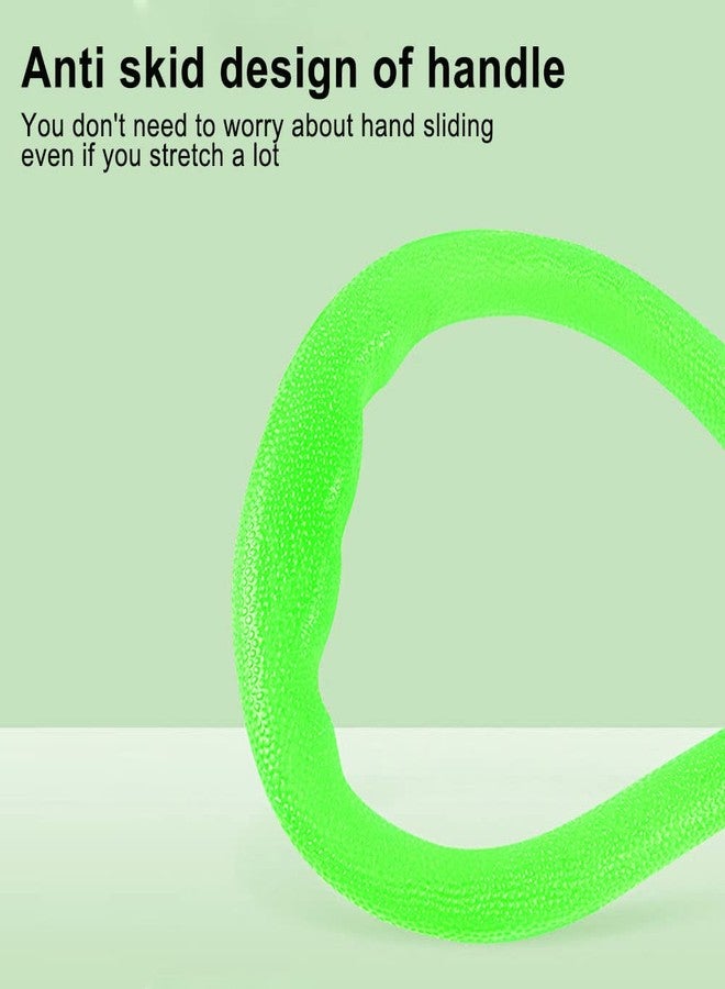 Saycker 7 Ring Stretch and Resistance Exercise Band Stretch Band for Home Fitness, Center Workout, Physical Therapy(Green) - Image 4