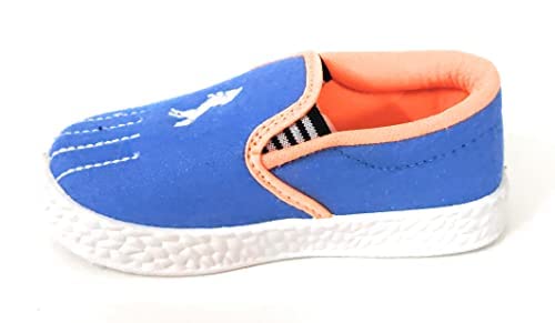 Coolz Kids Unisex Casual Shoes Pogo-1 for 1-4 Years Boys and Girls (Blue-Orange, 2_Point_5_Years) - Image 4