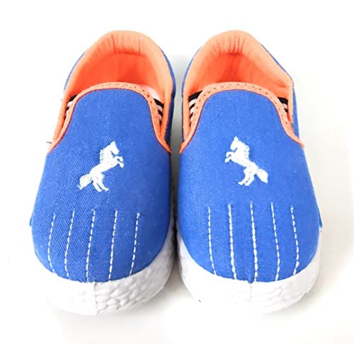 Coolz Kids Unisex Casual Shoes Pogo-1 for 1-4 Years Boys and Girls (Blue-Orange, 2_Point_5_Years) - Image 5