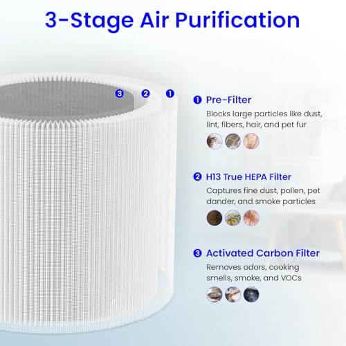 Future Way 2-Pack TP01 TP02 Filter Replacement Kit for Dyson Pure Cool Air Purifier, H13 True HEPA Filter, Replace Part 968126-03 - Image 3