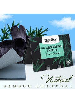 Teenitor Teenitor 400 Counts Oil Blotting Papers for Face, Bamboo Charcoal Oil Absorbing Sheets for Oily Skin, Oil Blotting Sheets for Face, Oil Absorbent Pads Blotter Paper, Oil Face Wipes Large 10cmx7cm  - Image 5