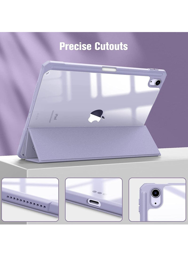 عام حالة صدمات مضادة لأيباد ميني 7 (A17 Pro) 2024 مع حامل قلم مدمج، متوافقة مع أيباد ميني 7، حالة شفافة شفافة. - Image 2