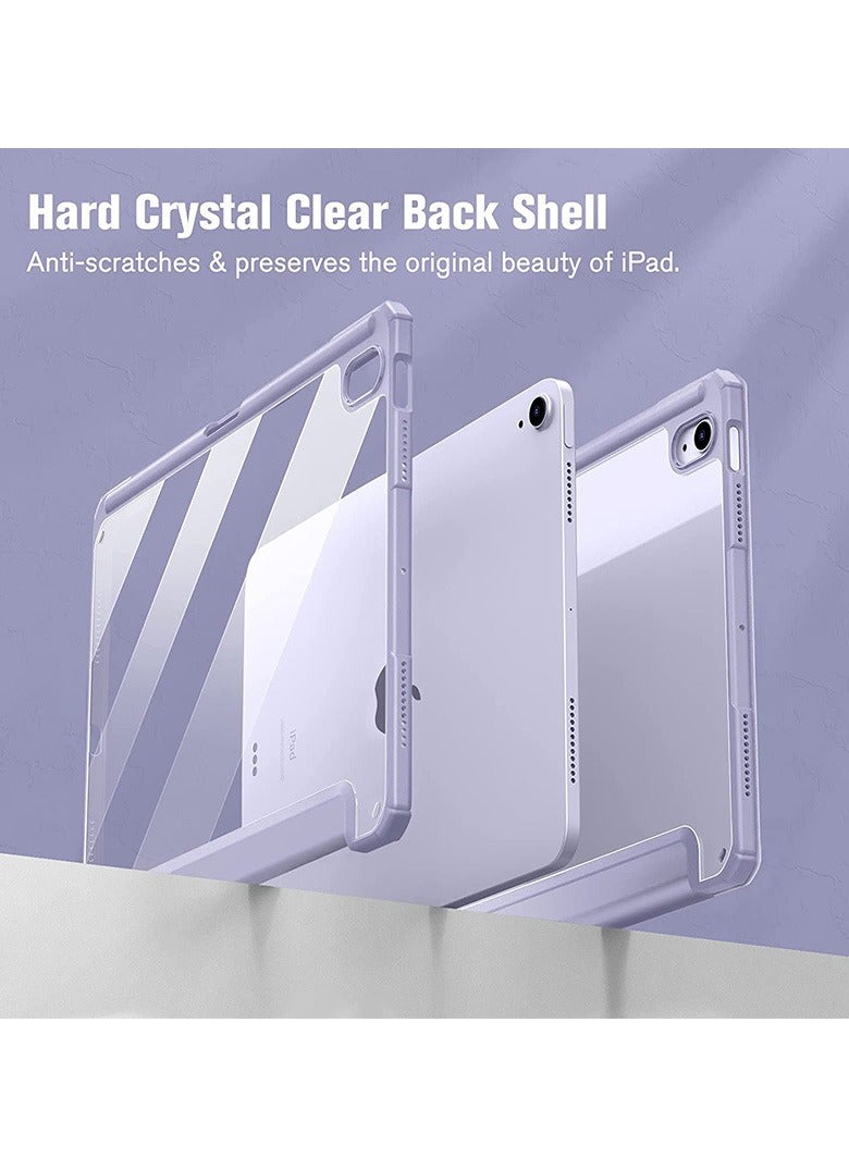 عام حالة صدمات مضادة لأيباد ميني 7 (A17 Pro) 2024 مع حامل قلم مدمج، متوافقة مع أيباد ميني 7، حالة شفافة شفافة. - Image 4