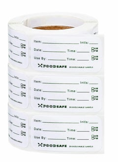 Y&D Food Storage Labels, Adhesive Removable 750 Pcs Freezer Sticker, for Home Restaurant Date Safe Supplies - 250 Labels Per Roll, 3 Rolls  - Image 1