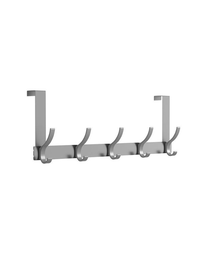 JAKTK Over Door Hook Hanger, Heavy Duty over Door Hanger Rust Resistant - 10Hooks, Space Saving over Door Organizer Rack for Hanging Coat, Towel, Bag, Robe, (Black) - Image 1