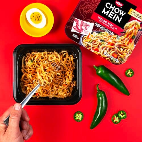 Nissin Chow Mein Noodles, Teriyaki Beef, 4 Ounce (Pack of 8) - Image 3