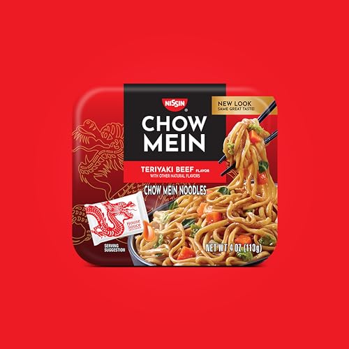 Nissin Chow Mein Noodles, Teriyaki Beef, 4 Ounce (Pack of 8) - Image 5