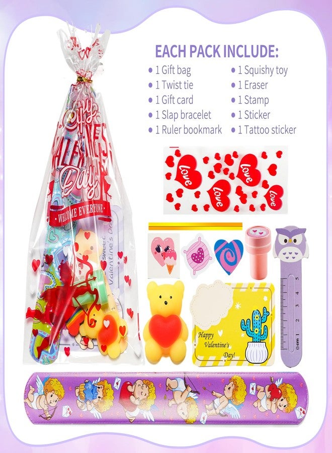 WESAYEE 24 Pack Valentines Day Gifts for Kids Classmates Exchange Gift, Valentines Goodie Bags Stuffers for Classroom, Valentine's Day Kids Prizes Party Favors Bulk for Rewards for School Students - Image 3