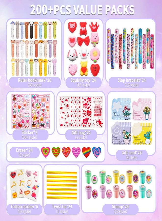 WESAYEE 24 Pack Valentines Day Gifts for Kids Classmates Exchange Gift, Valentines Goodie Bags Stuffers for Classroom, Valentine's Day Kids Prizes Party Favors Bulk for Rewards for School Students - Image 2