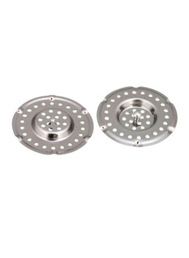 Prestige 2-Piece Sink Grills Silver 8x2x14.5cm - Image 1