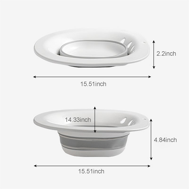 Sitz Bath Toilet Seat Collapsible Seat Sitz Foldable Squat Sitz Bath Reusable Toilet Sitz Bath Tub Hip Basin for Elderly Postpartum Care Wounds Hemorrhoids - Image 4