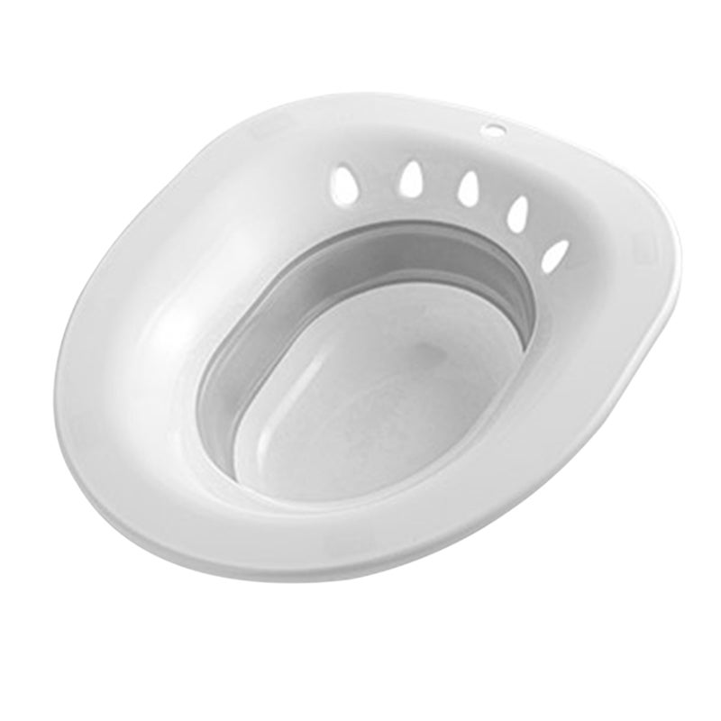 Sitz Bath Toilet Seat Collapsible Seat Sitz Foldable Squat Sitz Bath Reusable Toilet Sitz Bath Tub Hip Basin for Elderly Postpartum Care Wounds Hemorrhoids - Image 1