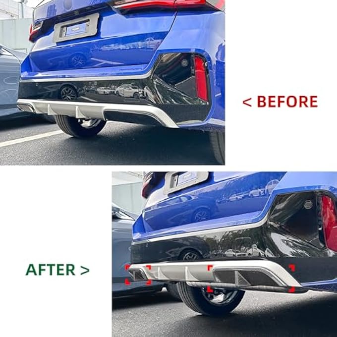 AUSMILA Rear Bumper Diffuser Lip Cover For BMW X1 U11 U12 M Sport 06.2023-2024 - Image 4
