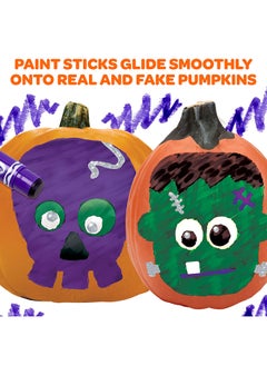 Crayola No Carve Pumpkin Decorating Kit With Paint Sticks, Less Mess Paint Set For Kids, Gift  - Image 4