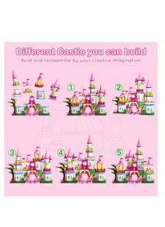 SYOSI Girls Castle STEM Building Toys - 998 PCS Building Sets for Girls Age 6 7 8 9 10 11 12 Years Old | 5-in-1 Pink Princess Castle  Carriage Creative Building Blocks Kits Toys Gift for Kids  - Image 5