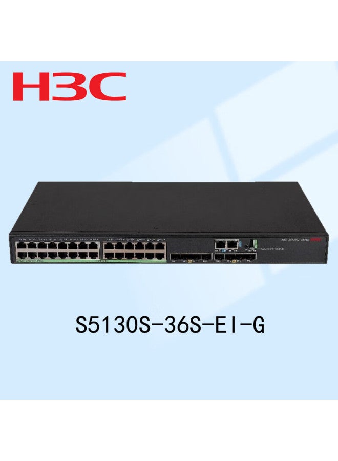 H3c S5130s-36s-ei-g 28-port Gigabit Ethernet + 8-port 10g Optical Domestic Enterprise-level Core Layer 3 Rack-mount Switch With 1 10g Multimode Optical Module - Image 2