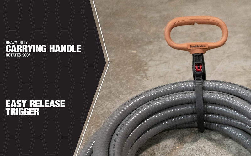 ساوث واير Southwire Clpt04 ربطة عنق بمشبك عالي التحمل قابل للتعديل مقاس 10.16 سم مع مقبض دوار؛ كابل بسحاب قابل لإعادة الاستخدام؛ بني - Image 5