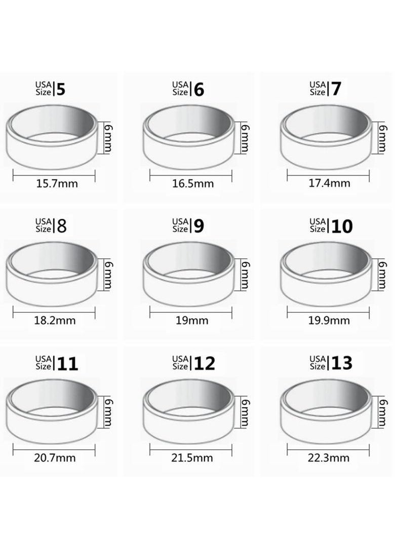 Stackable 2 - Piece Rotating Stress - Relieving Titanium Steel Gold - Plated Ring Set for woman girls