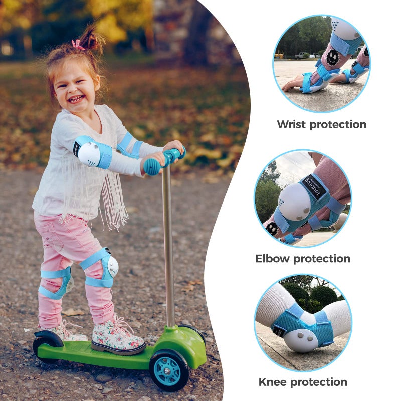 BOSONER Kids/Youth Knee Pad Elbow Pads for Roller Skates Cycling BMX Bike Skateboard Inline Rollerblading, Skating Skatings Scooter Riding Sports - Image 2