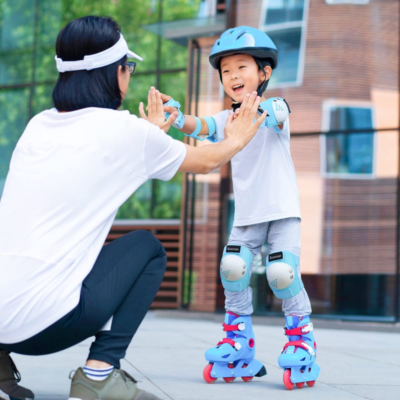 BOSONER Kids/Youth Knee Pad Elbow Pads for Roller Skates Cycling BMX Bike Skateboard Inline Rollerblading, Skating Skatings Scooter Riding Sports - Image 5