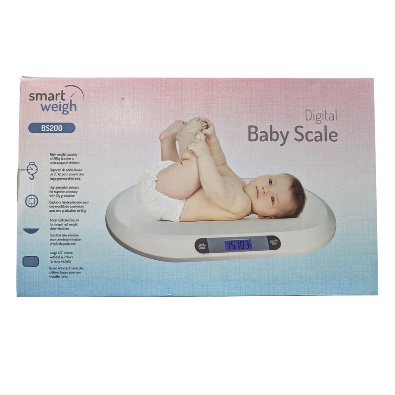 Smart Weigh Digital Baby Scale Infant Scale for Weighing Pet Scale for Puppy and Cat Accurate Digital Scale in Pounds Ounces Kilograms Holds Up to 44 Lbs Multi-Function with Hold Function - Image 5