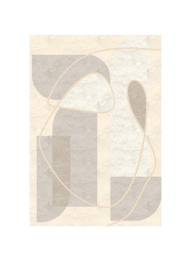 DANUBE HOME Harmony Modern Abstracts Rug | Washable Modern Rugs Style | Polypropylene + Polyester Area Rug Floor Covering | Indoor Carpet For Living Room Dining Bedroom 160X230cm-Cream - Image 4