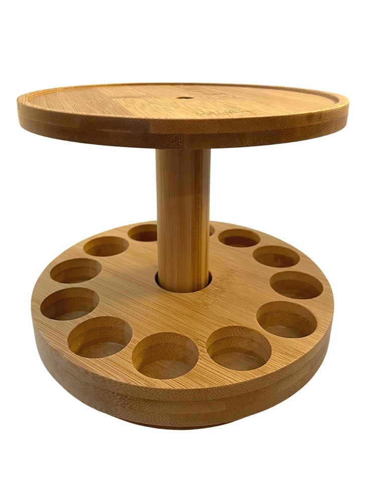 general Double-Layer Essential Oil Organizer - Storage Shelf for Diffuser & Oil Bottles Easy Assembly for Vanity Counter - Image 1