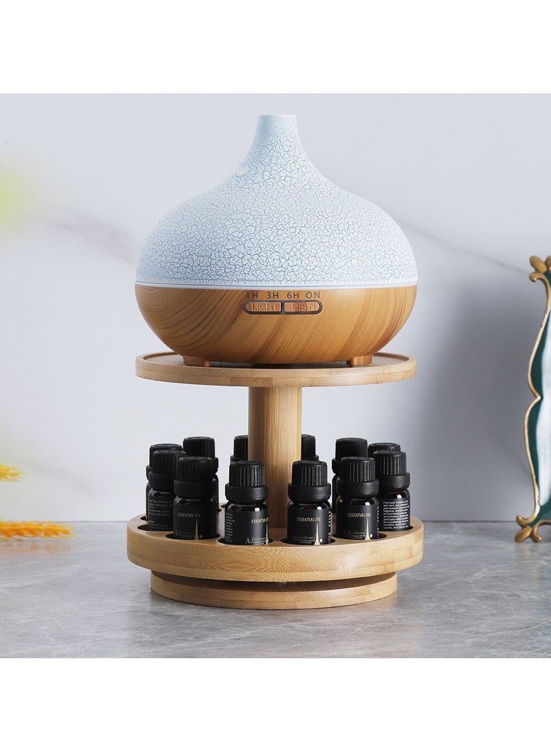 general Double-Layer Essential Oil Organizer - Storage Shelf for Diffuser & Oil Bottles Easy Assembly for Vanity Counter - Image 2