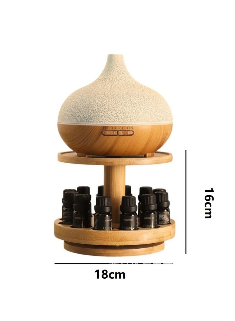 general Double-Layer Essential Oil Organizer - Storage Shelf for Diffuser & Oil Bottles Easy Assembly for Vanity Counter - Image 4