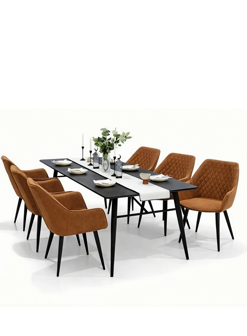 Concent 7 Piece Complete Modern Dining Set - Ergonomic Design with High Quality - Image 1