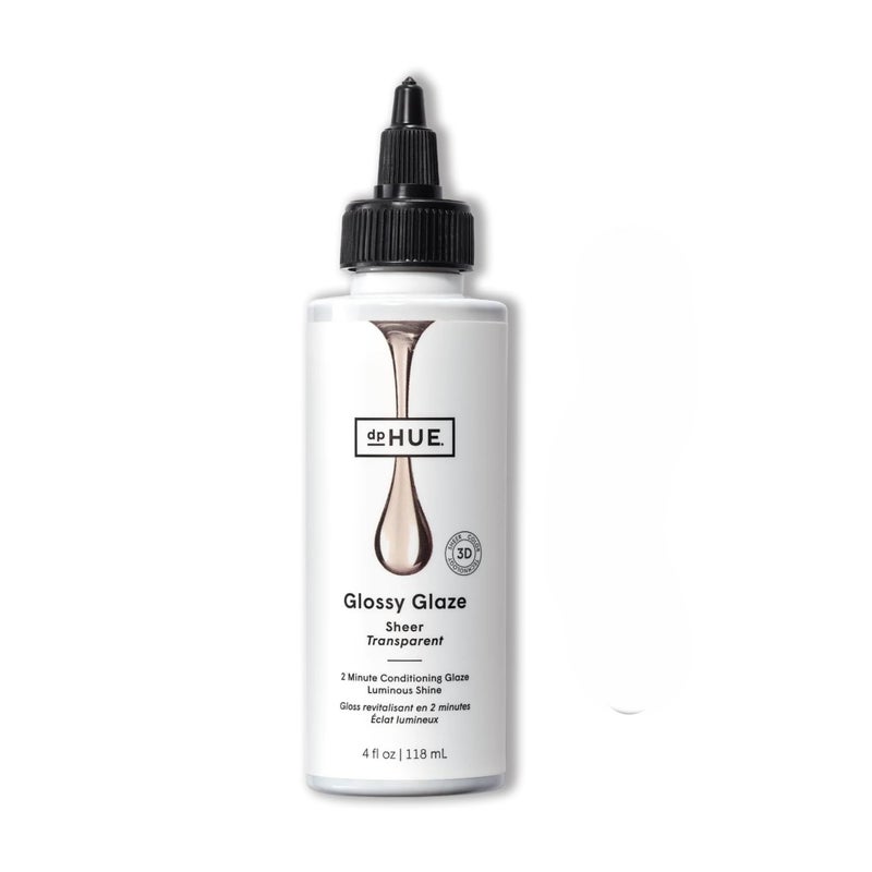 dpHUE Glossy Glaze, Sheer - 4 fl oz - In-Shower Conditioning Glaze for Luminous Shine - Paraben, SLS & SLES Sulfate Free - Leaping Bunny Certified - Image 1