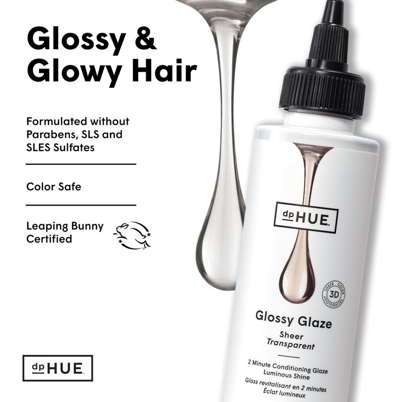 dpHUE Glossy Glaze, Sheer - 4 fl oz - In-Shower Conditioning Glaze for Luminous Shine - Paraben, SLS & SLES Sulfate Free - Leaping Bunny Certified - Image 5