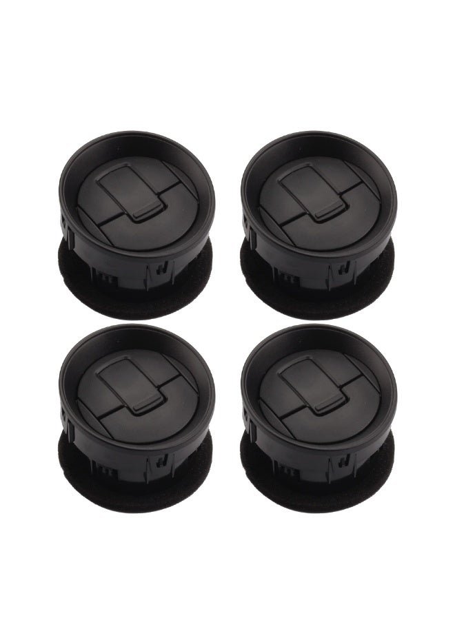 KISSUN 4pcs Black Dashboard AC Heater Air Vent Set - Compatible with Ford F150 2009-2014, Replaces 9L3Z-19893-AA & 9L3Z-19893-CA - Image 1