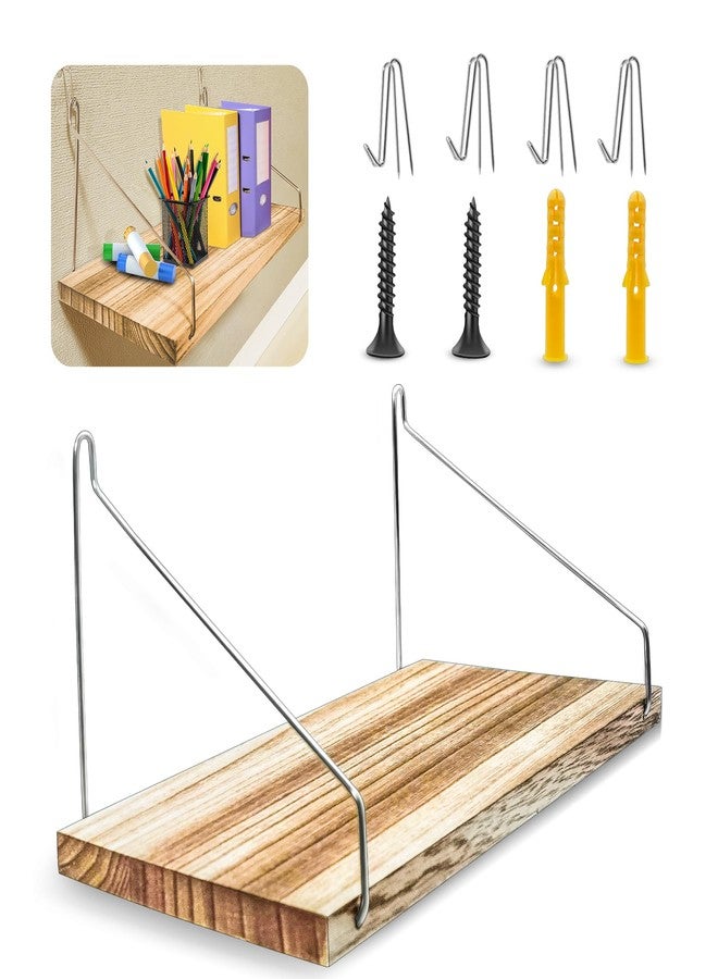 Philbinden Fabric Wall Cubicle Shelf with Hooks,Floating Shelves Wall Mounted for Work Decor, 11.8'Wood Storage Display Shelf for Bedroom Office, no Drill Shelf - Image 1