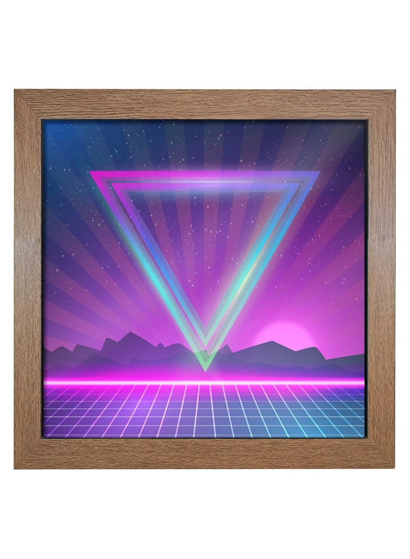 GB Eye إطار سجل الفينيل من جي بي آي 31.5 سم × 31.5 سم لون خشب البلوط ديكور منزلي مثالي لمكتب المنزل وغرفة النوم وغرفة المعيشة وغرفة الموسيقى - Image 1