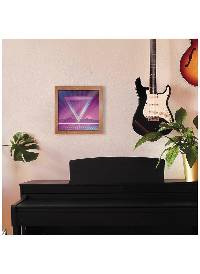 GB Eye إطار سجل الفينيل من جي بي آي 31.5 سم × 31.5 سم لون خشب البلوط ديكور منزلي مثالي لمكتب المنزل وغرفة النوم وغرفة المعيشة وغرفة الموسيقى - Image 3