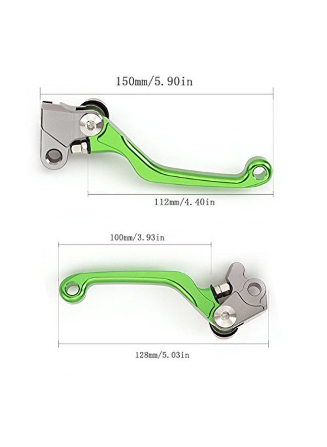 FXCNC Aluminum Dirt Bike Pivot Brake Clutch Levers Compatible with KLX140 2008-2020, KLX140L 2008-2020, KLX140G 2017-2020 - Image 2