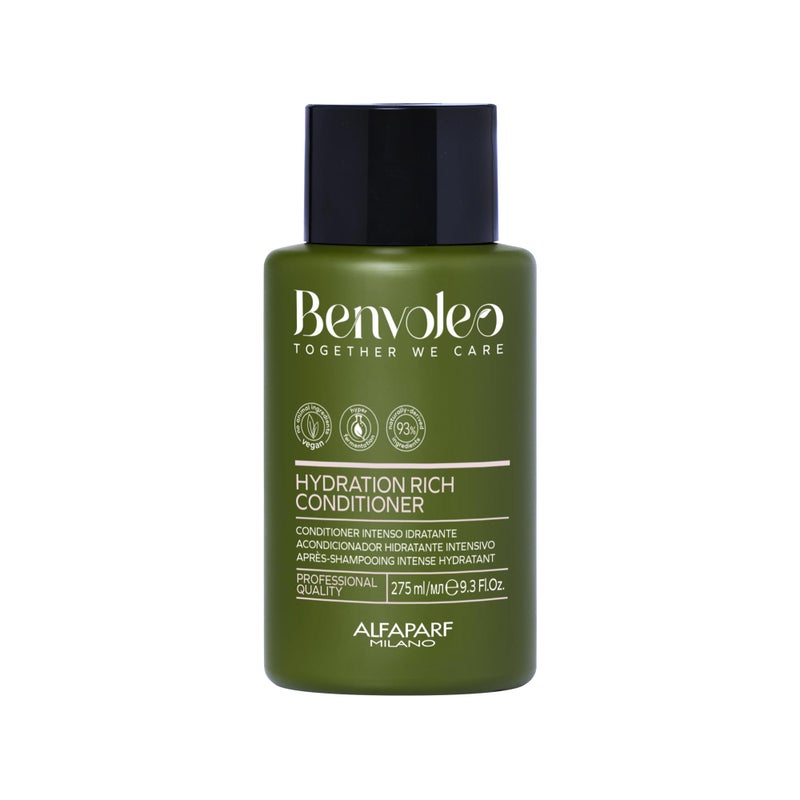 ALFAPARF MILANO Benvoleo Hydration Rich Conditioner for Dry Hair - Clean, Vegan, Sustainable Hair Care - Hydrates, Moisturizes, Nourishes - Paraffin Free - Natural Ingredients - 9.3 FL. Oz. - Image 1