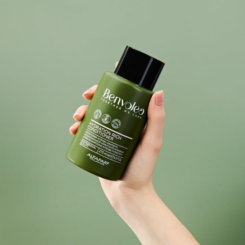 ALFAPARF MILANO Benvoleo Hydration Rich Conditioner for Dry Hair - Clean, Vegan, Sustainable Hair Care - Hydrates, Moisturizes, Nourishes - Paraffin Free - Natural Ingredients - 9.3 FL. Oz. - Image 3