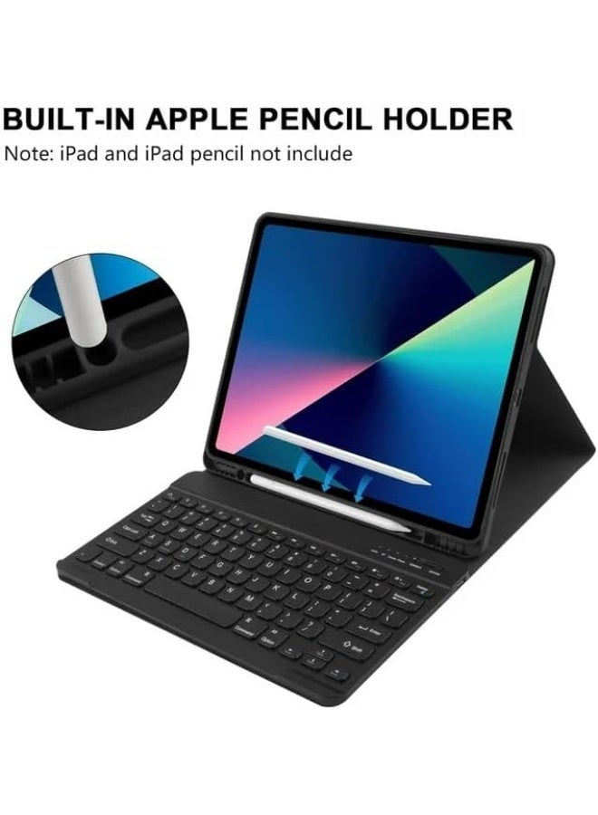 Muzz Wireless Keyboard Case with Arabic and English Layout, Rechargeable Bluetooth, Slim Stand Cover,Keyboard Case For (iPad Pro 13 M4 2024) - Image 2