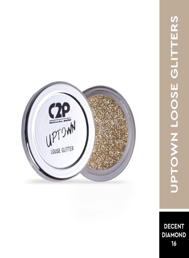 C2P PROFESSIONAL MAKEUP C2P Pro Uptown Glitter Eyeshadow for Face and Body | Loose Glitter for Eye Makeup - Perfect Shimmery Looks, 3g - Image 2