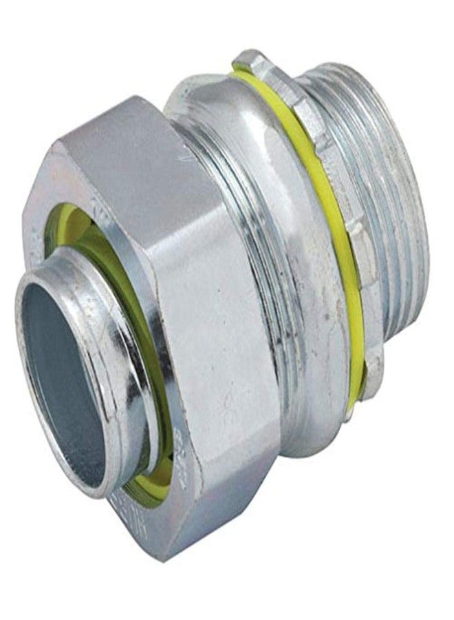 RACO 3403-8 Connector, Liquid Tight, 3/4-Inch Trade Size, Straight, Flex and Type B Flex, Steel or Mall, Uninsulated