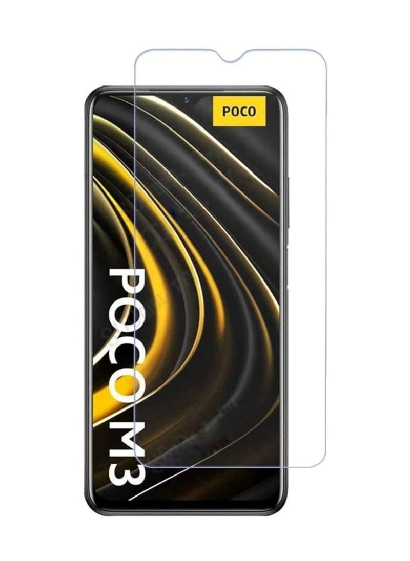 Tempered Glass Screen Protector Clear Designed For Xiaomi Poco M3 Full Screen Coverage And Bubble Free - Image 1